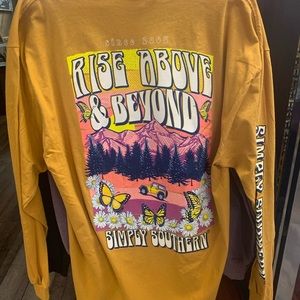 Simply Southern Long Sleeve Tee - LS-Rise-Curry